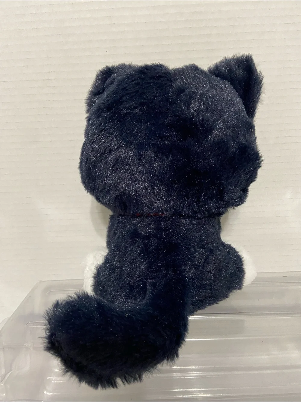 Plush Black & White Cat